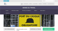 Desktop Screenshot of mondedutravail.eerv.ch