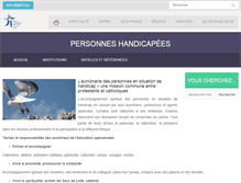 Tablet Screenshot of personneshandicapees.eerv.ch